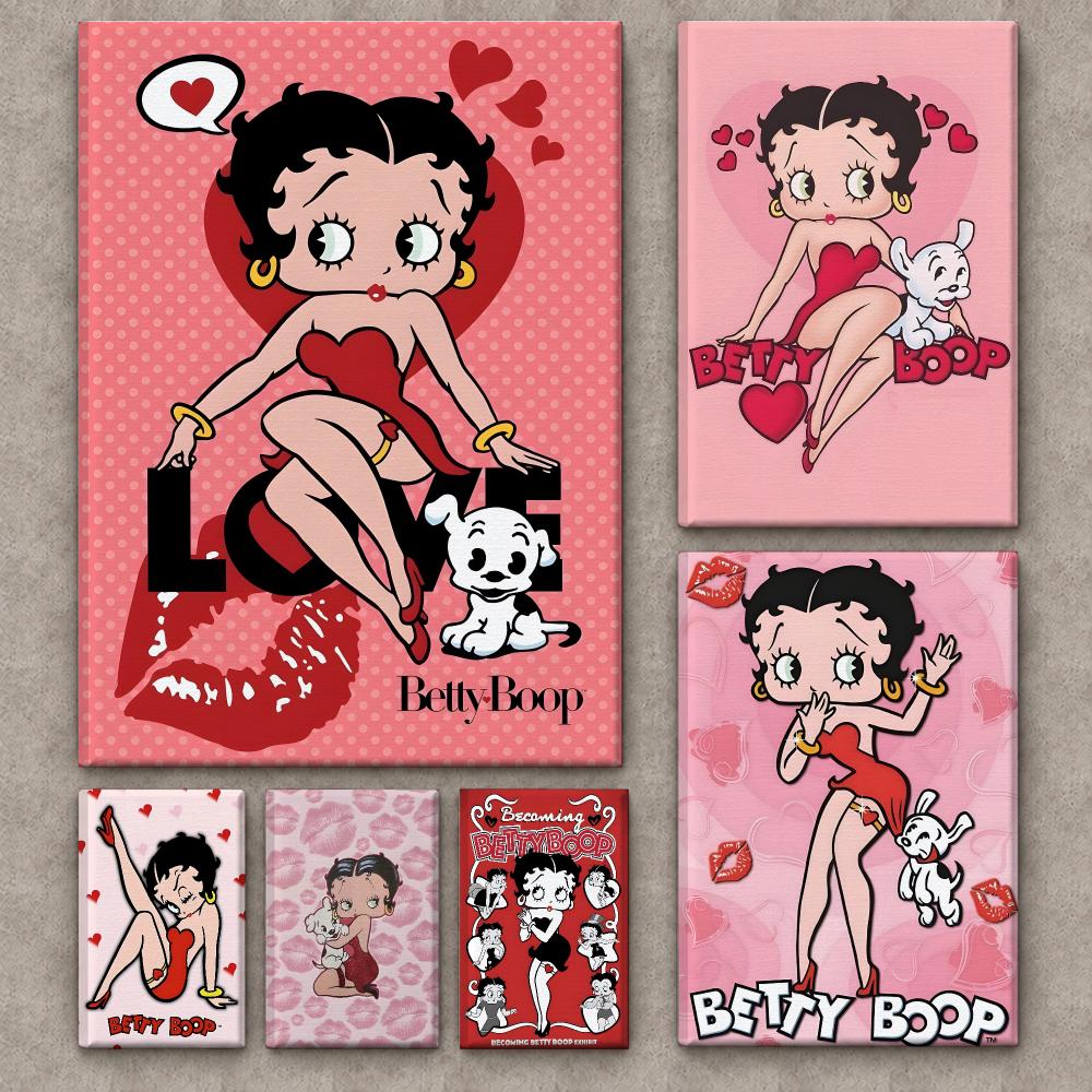 Canvas Wrap Ready - Popular Pretty Cartoon B-Betty B-boop Poster