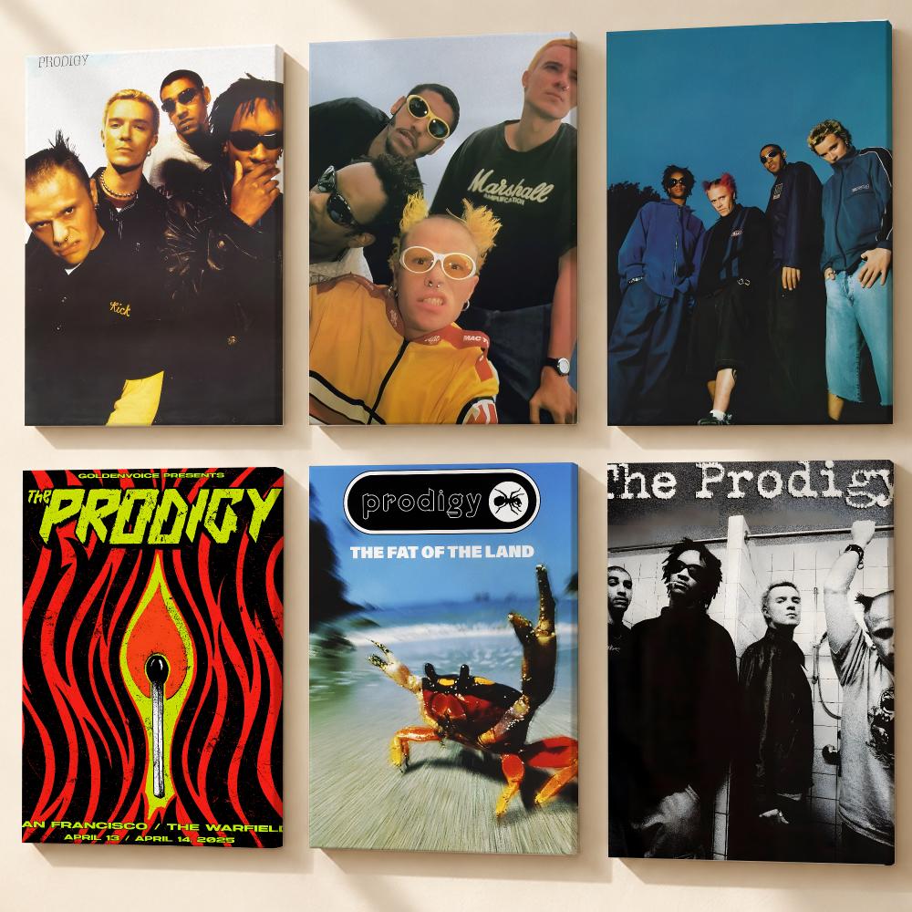 Canvas Wrap Ready - Music Band The P-Prodigy Poster Framed