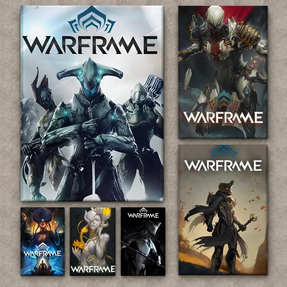 Canvas Wrap Ready - Video Game W-Warframe Painting Calligraphy Framed