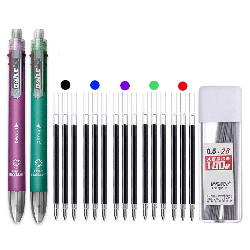 6 in 1 MultiColor Pen Ballpoin - огляд і ціна Staedtler Pencil Lumocolor