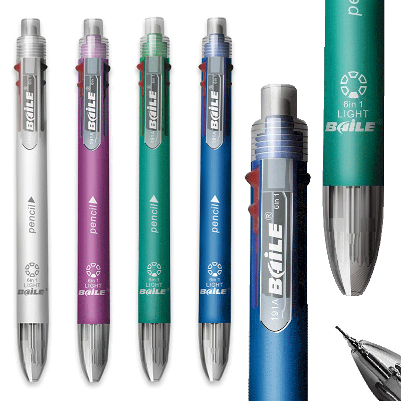 6 in 1 MultiColor Pen Ballpoin - огляд і ціна Staedtler Pencil Lumocolor
