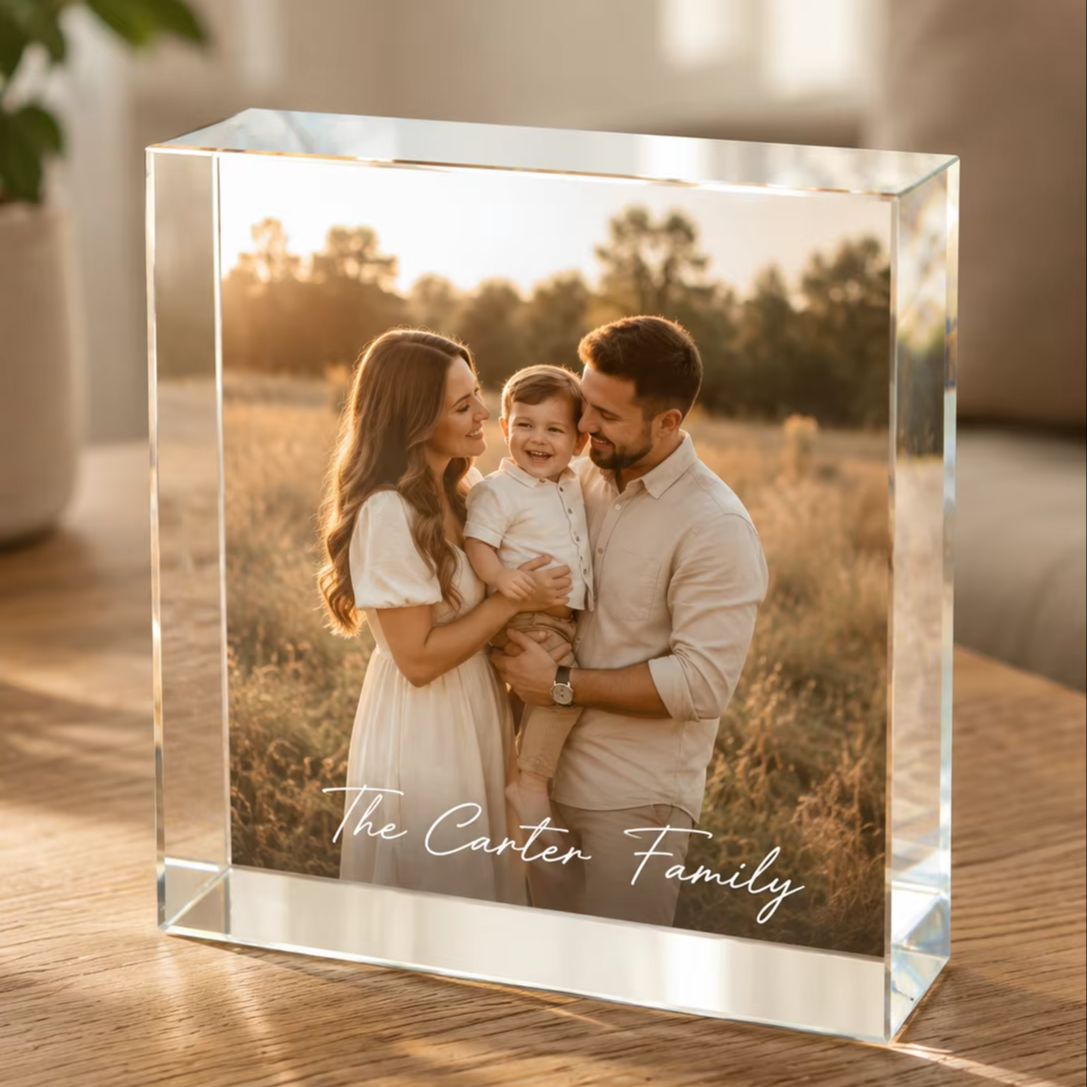 Personalized Family Acrylic Ph - огляд і ціна Photo Acrylic Block