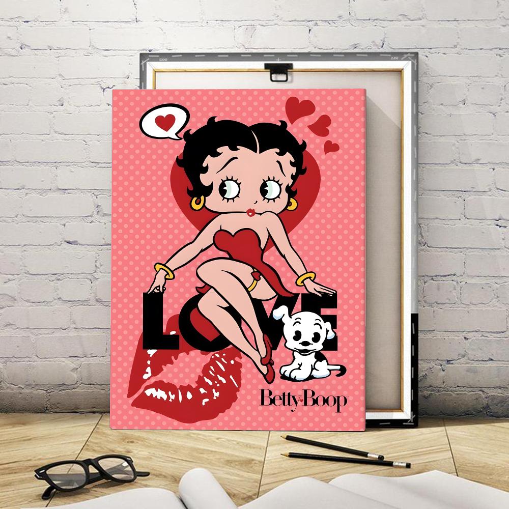 Popular Pretty Cartoon B-Betty - огляд і ціна Canvas Wrap Ready