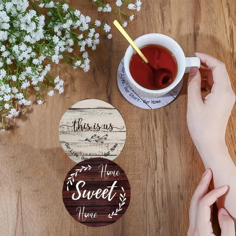 6 Pieces of Circular Inspirati - огляд і ціна Coaster Sublimation Blank