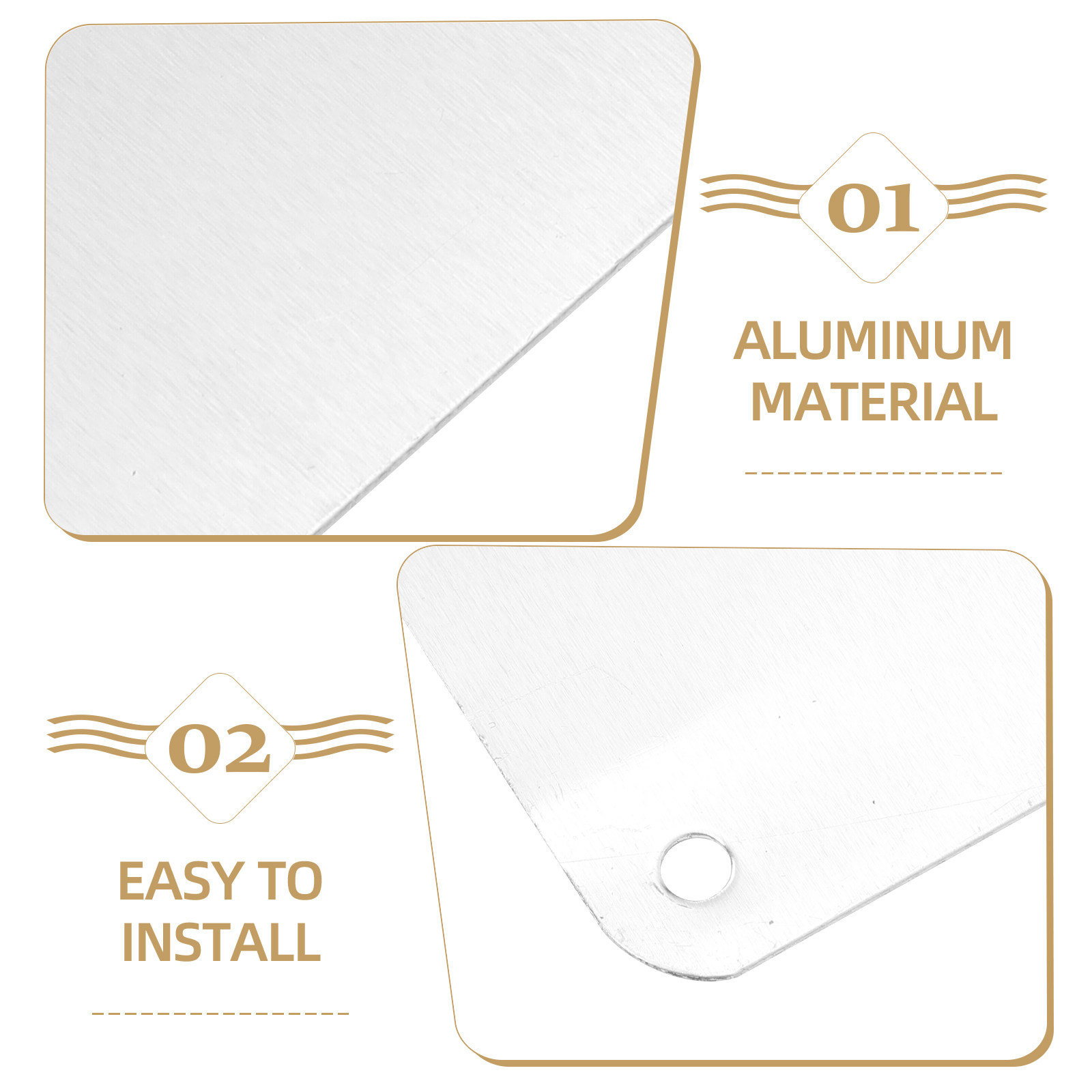 2Pcs Blank Aluminum Signs Whit - огляд і ціна Yard Sign Blank