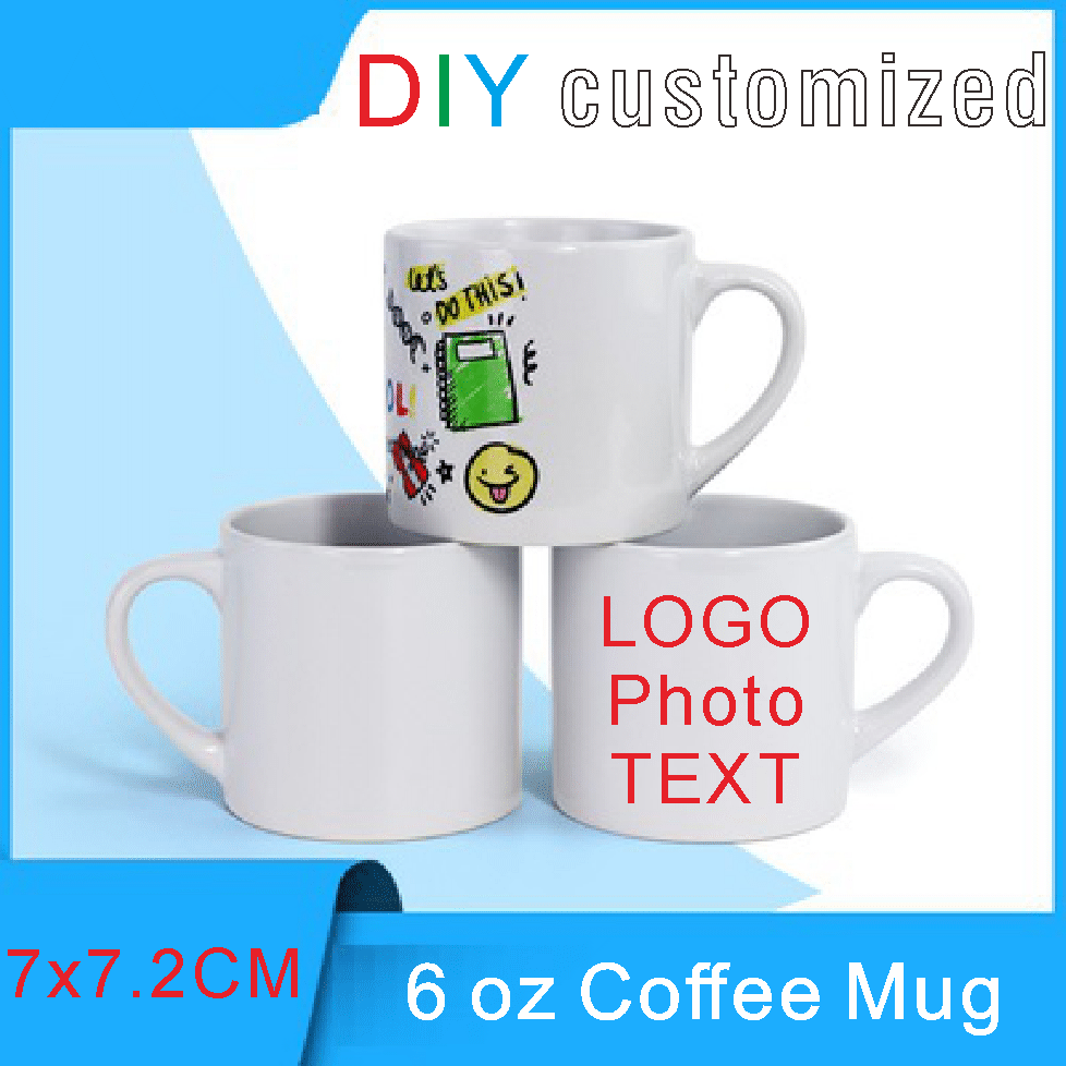 175ml Small Coffee Mug DIY LOG - огляд і ціна Sublimation Mug White