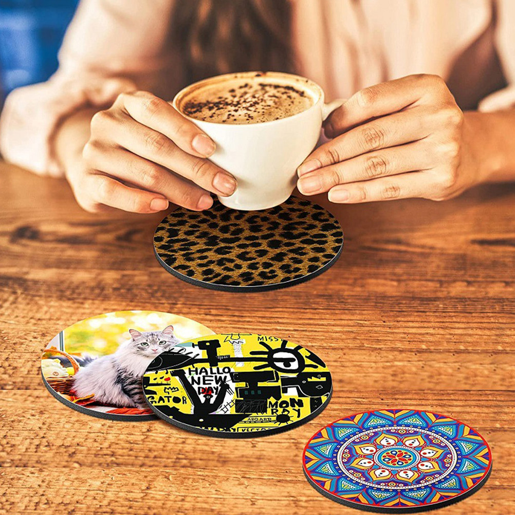 50Pcs Thermal Sublimation Coas - огляд і ціна Coaster Sublimation Blank