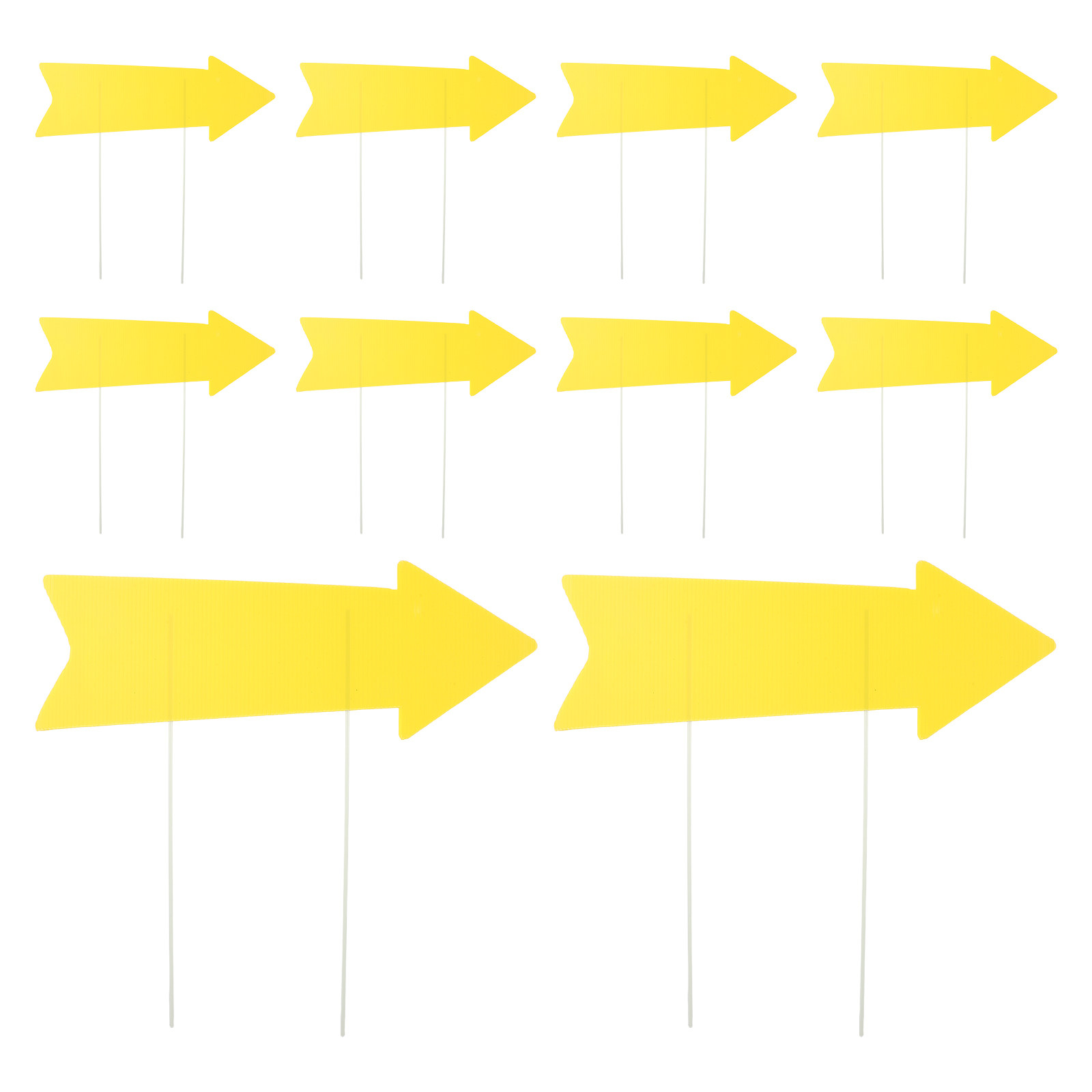 10Pcs Blank Yellow Arrow Yard  - огляд і ціна Yard Sign Blank