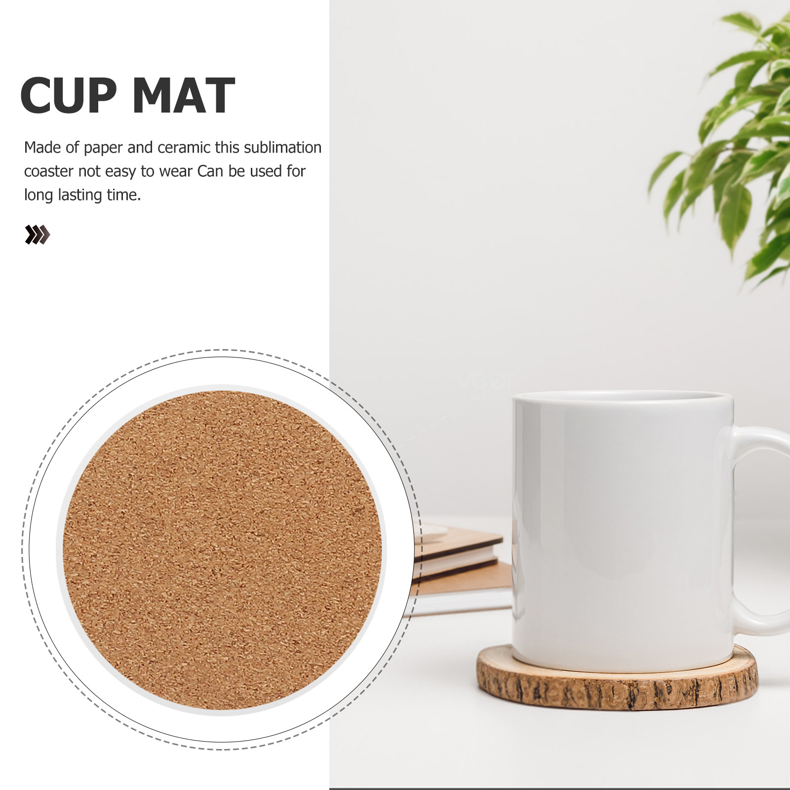 10Set Ceramic Sublimation Coas - огляд і ціна Coaster Sublimation Blank