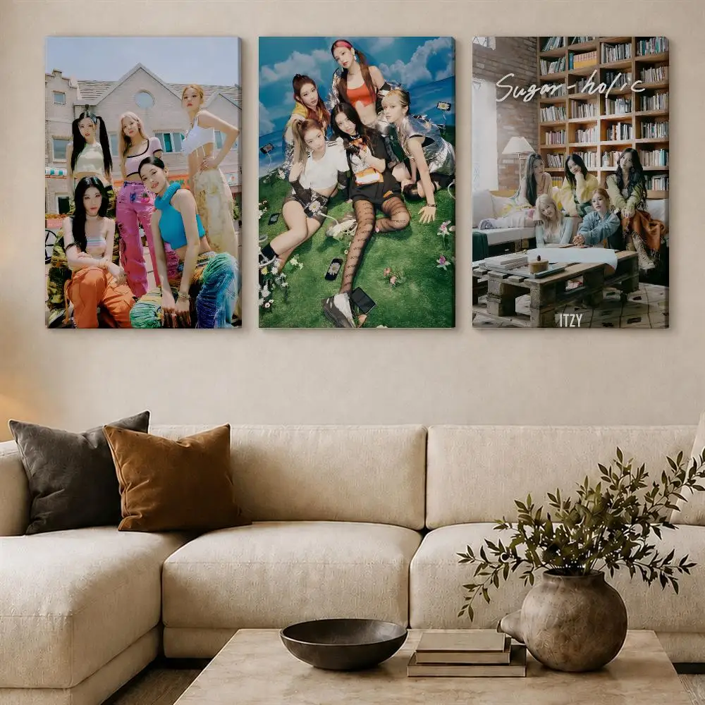 Koera Kpop Band I-itzy Paintin - огляд і ціна Canvas Wrap Ready