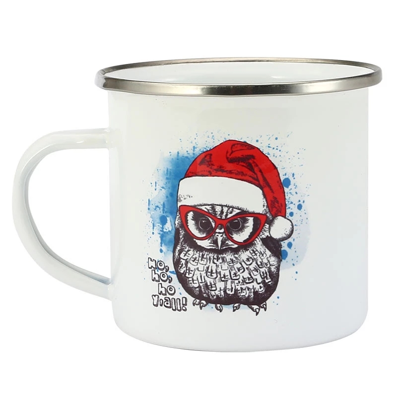 350ML Enamel Coffee Mug DIY LO - огляд і ціна Sublimation Mug White