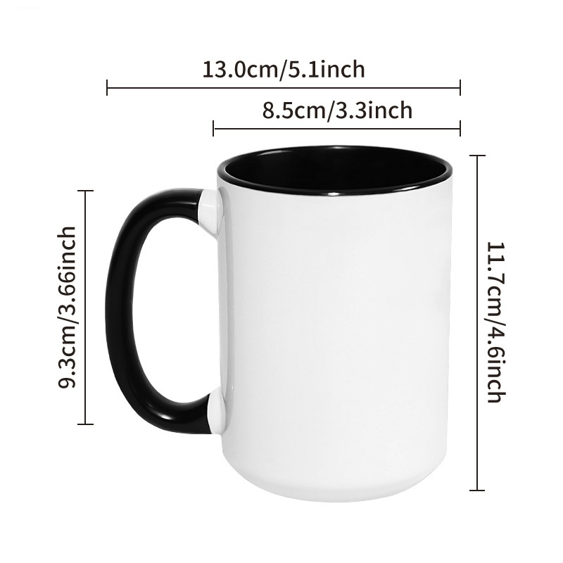 450ML 15 oz Big Cup DIY Custom - огляд і ціна Sublimation Mug White