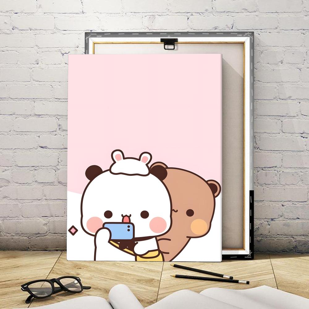 Cute Dudu Bubu Painting Callig - огляд і ціна Canvas Wrap Ready